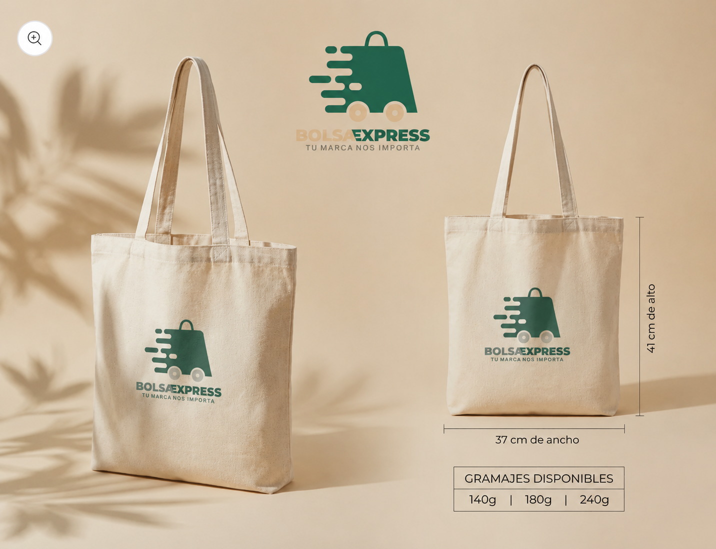 Bolsa de algodón personalizada básica