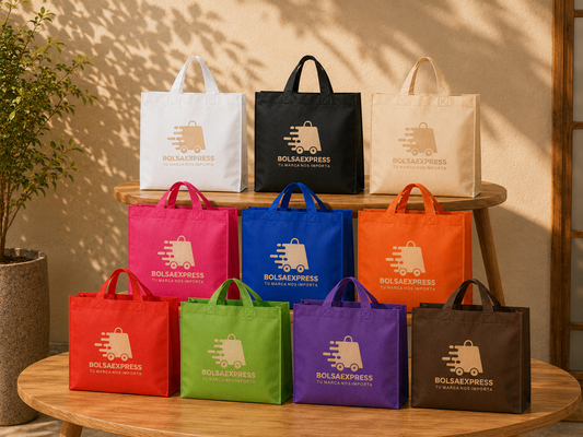 Bolsa no tejido modelo SENSE – Asa corta (39,3x11,5x35 cm)